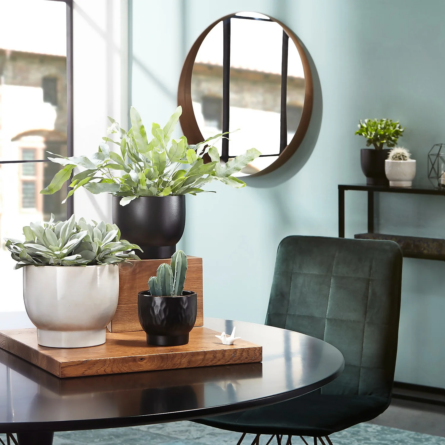 Scheurich Opale Hammered White Indoor Pot - 11cm 2 Scheurich Opale Hammered White Indoor Pot - 11cm - Image 2