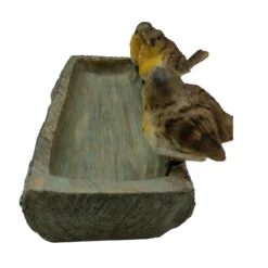 Homebase Wood Log Bird Bath With Birds -Garden & Outdoor Store 13955522 2085014596851628
