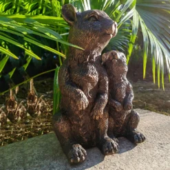 Bronze Look Squirrel Family Garden Ornament -Garden & Outdoor Store 13965954 3315014597292721