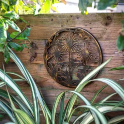 Allium Garden Wall Art 35cm - Antique Bronze -Garden & Outdoor Store 13981005 1135005835194086