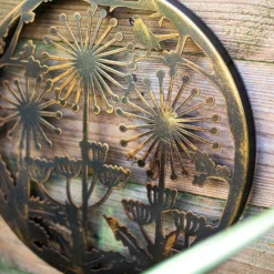 Allium Garden Wall Art 35cm - Antique Bronze -Garden & Outdoor Store 13981005 2145005835220258