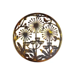 Allium Garden Wall Art 35cm - Antique Bronze
