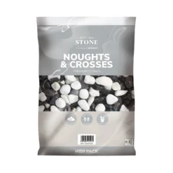 Stylish Stone Noughts & Crosses Decorative Pebbles Midi Bag -Garden & Outdoor Store 13996137 1375013106844448