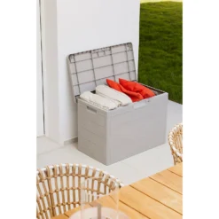 Toomax Garden Storage Box 160L - Warm Grey -Garden & Outdoor Store 13997480 1085004537305487