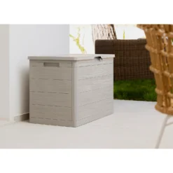 Toomax Garden Storage Box 160L - Warm Grey -Garden & Outdoor Store 13997480 6735004537331098