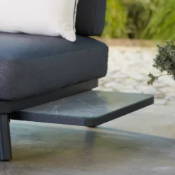 Heba Grey Metal Garden Corner Sofa Set -Garden & Outdoor Store 14005702 1595022704432172