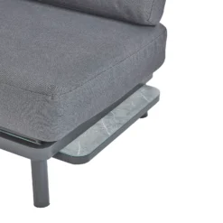 Heba Grey Metal Garden Corner Sofa Set -Garden & Outdoor Store 14005702 4265022704746602