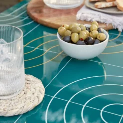 Omari Metal Garden Sofa Set - Teal & Gold 14 Omari Metal Garden Sofa Set - Teal & Gold -Garden & Outdoor Store 14005703 1275022638104623