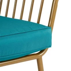 Omari Metal Garden Sofa Set - Teal & Gold 19 Omari Metal Garden Sofa Set - Teal & Gold -Garden & Outdoor Store 14005703 6735022638292255