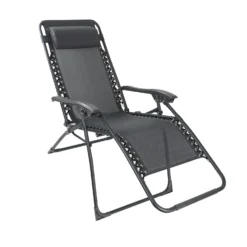 Grey Reclining Sun Lounger -Garden & Outdoor Store 14005765 3985018249640495