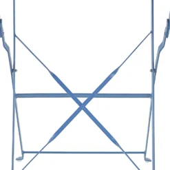 Millie Metal Bistro Set - Blue -Garden & Outdoor Store 14005783 8755018249714757