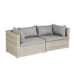 Cairo Grey Rattan Effect Garden Sofa Set -Garden & Outdoor Store 14005786 1555022102946530