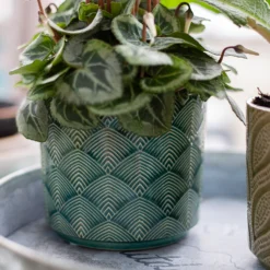 Art Deco Indoor Plant Pot - 12cm -Garden & Outdoor Store 14197411 2025024191054596