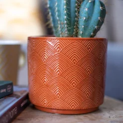 Art Deco Indoor Plant Pot - 12cm -Garden & Outdoor Store 14197411 7935024191007412