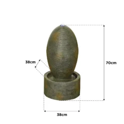 Stylish Fountain Petite Ripple Water Feature With LEDs -Garden & Outdoor Store 14519358 5205047822608222