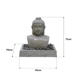 Stylish Fountain Lotus Buddha Water Feature With LEDs 7 Stylish Fountain Lotus Buddha Water Feature With LEDs -Garden & Outdoor Store 14519362 9825047822642530